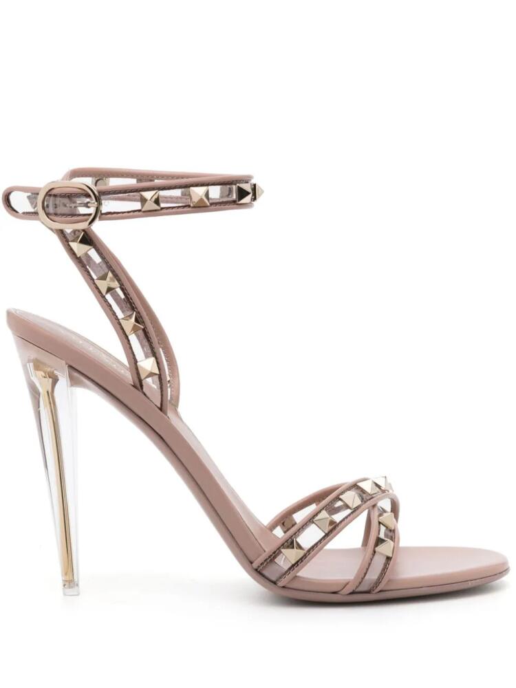 Valentino Garavani Rockstud 12mm ankle-strap sandals - Neutrals Cover