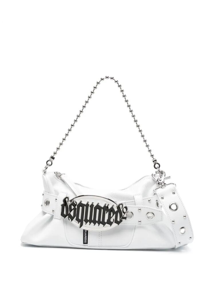 DSQUARED2 Gothic leather shoulder bag - White Cover