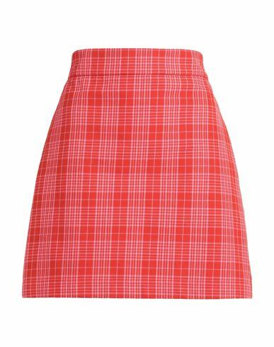 Msgm Woman Mini skirt Red Cotton Cover