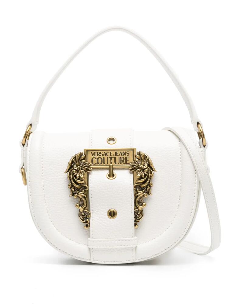 Versace Jeans Couture baroque-buckle shoulder bag - White Cover