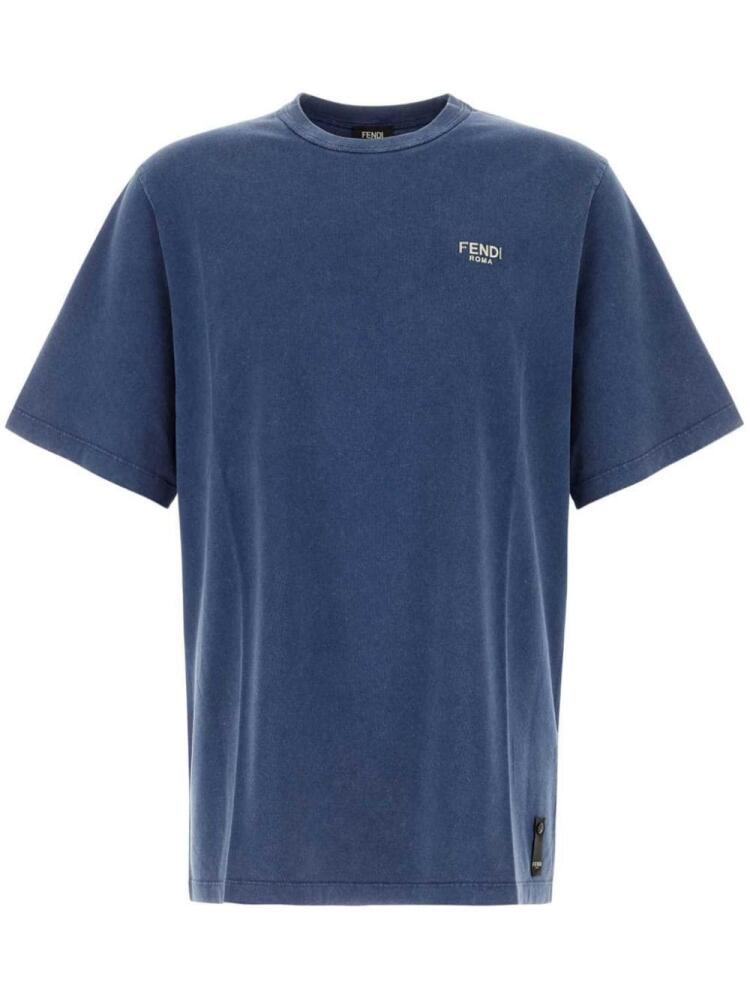 FENDI cotton T-shirt - Blue Cover