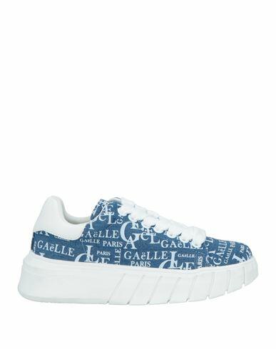 Gaëlle Paris Woman Sneakers Blue Textile fibers Cover