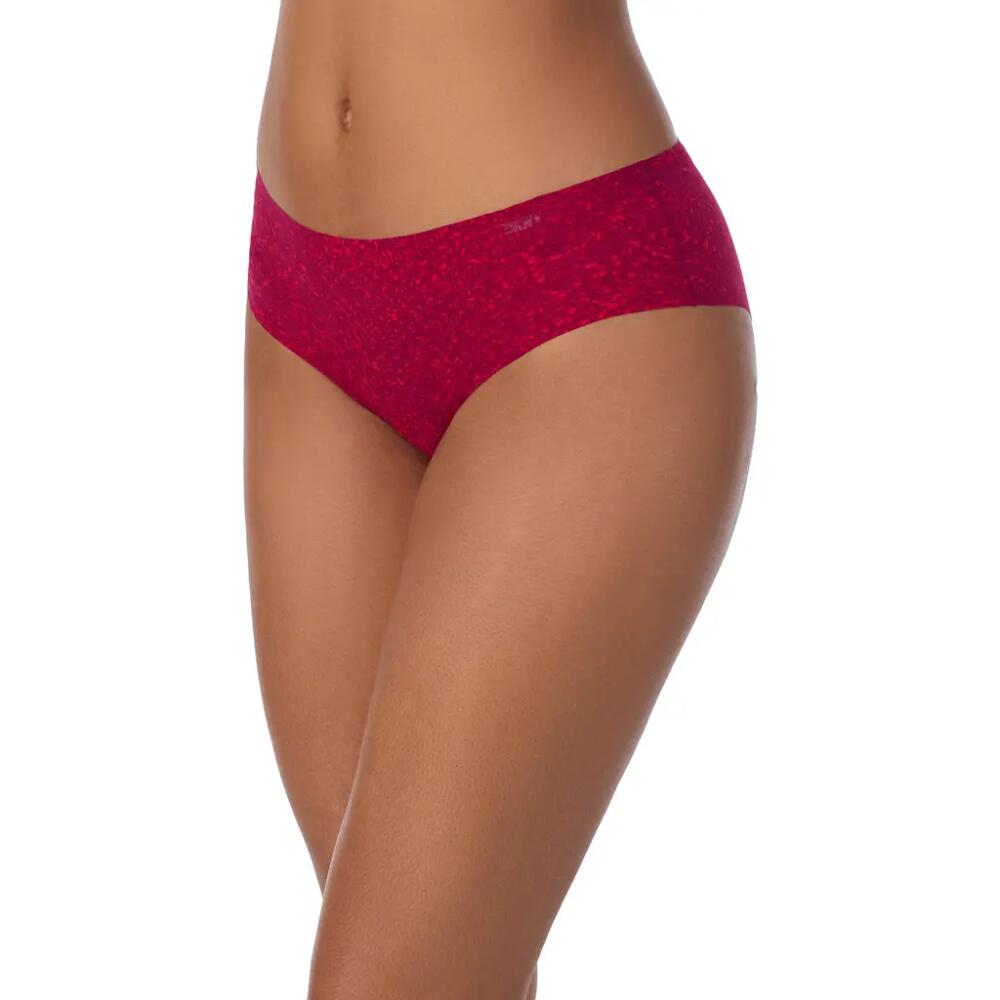 DKNY Litewear Cut Anywhere Hipster Panties in Garnet Stone Print Cover