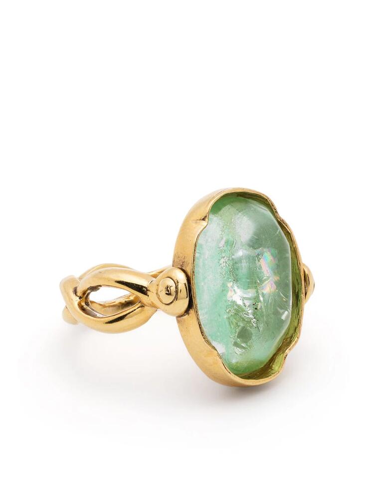 Goossens Cabochon oval ring - Gold Cover