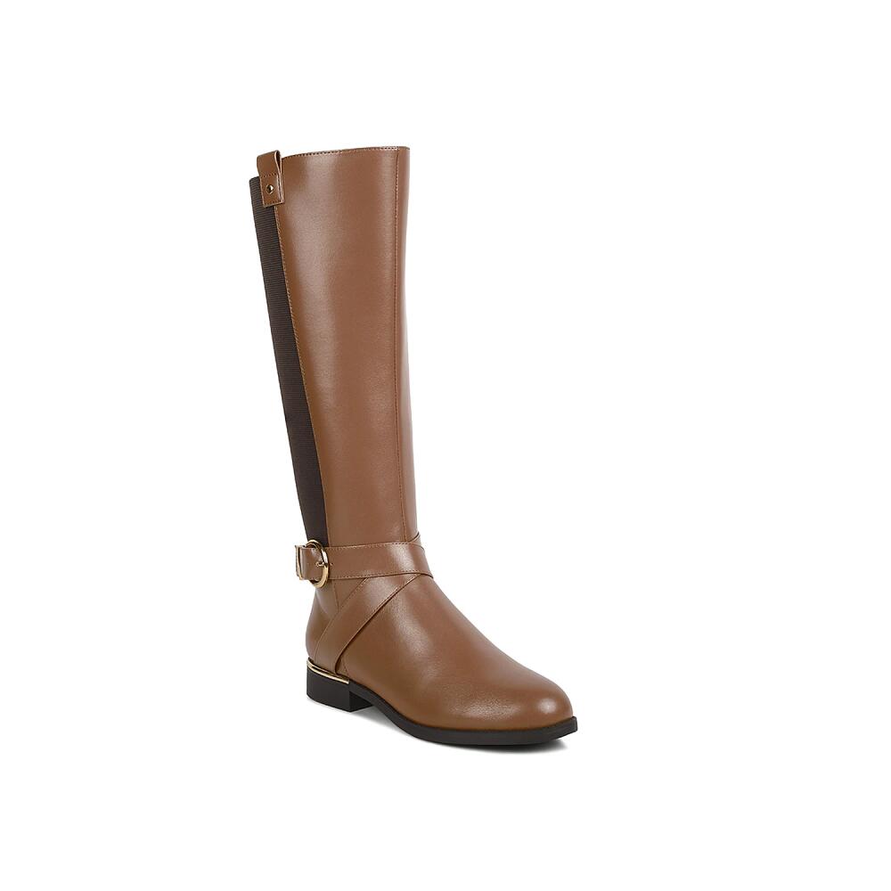 London Rag Snowd Riding Boot | Women's | Tan/Dark Brown Cover