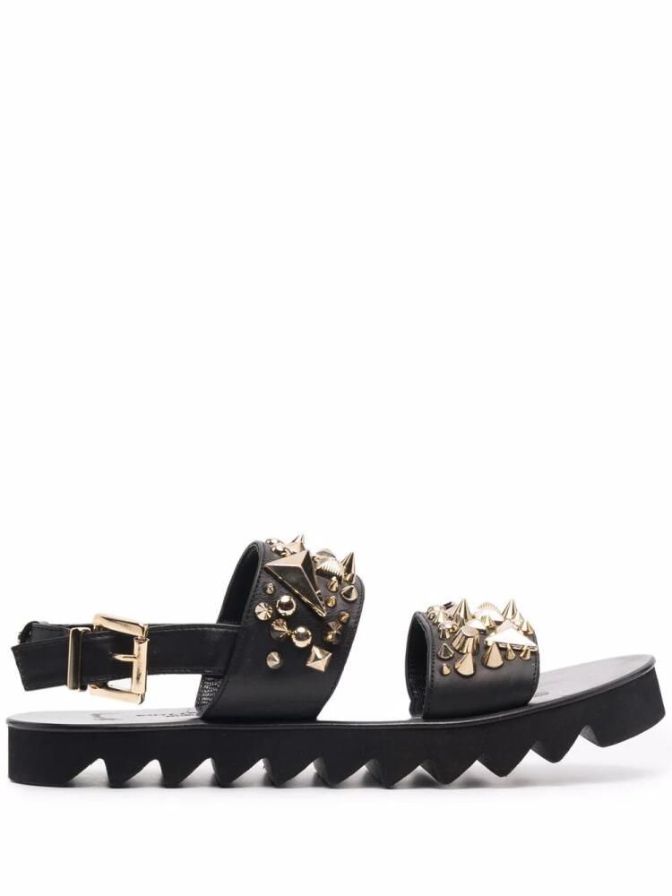 Philipp Plein studded leather sandals - Black Cover