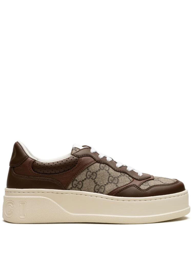 Gucci GG panelled sneakers - Brown Cover