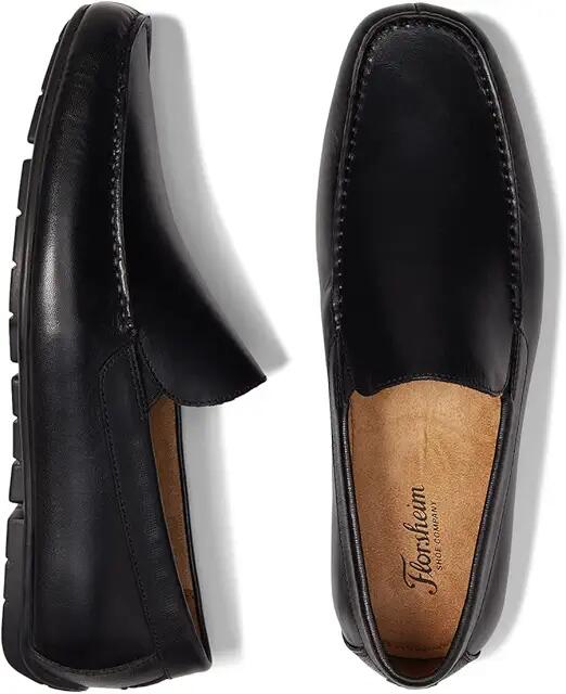 Florsheim Talladega Moc Toe Venetian Driver (Black Smooth) Men's Shoes Cover