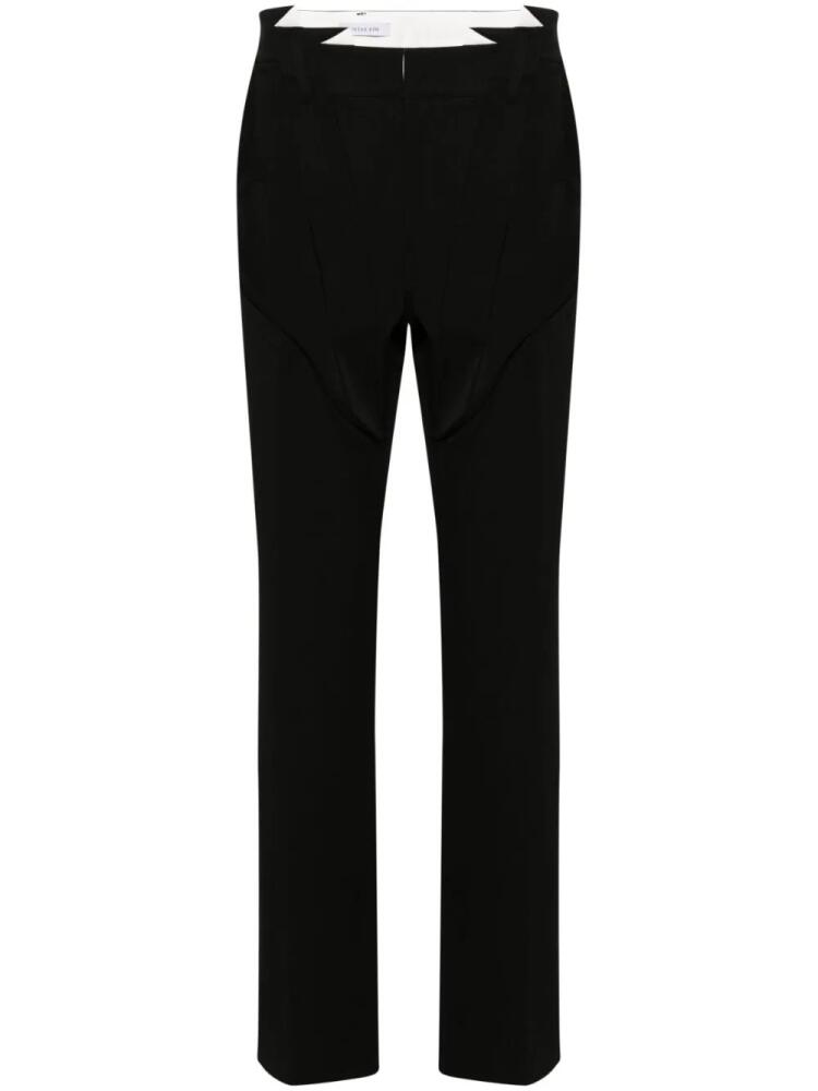 JUNTAE KIM pleat-detailing straight-leg trousers - Black Cover