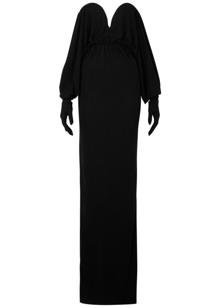 Saint Laurent Stretch-jersey Gown - Black Cover