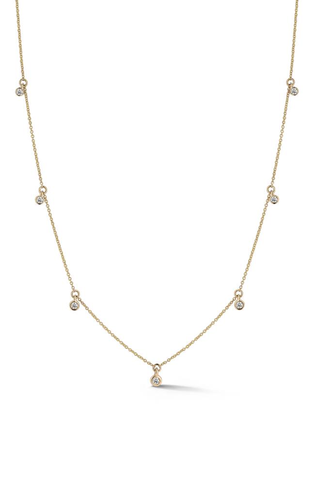 Dana Rebecca Designs Lulu Jack Bezel Diamond Necklace in Yellow Gold Cover