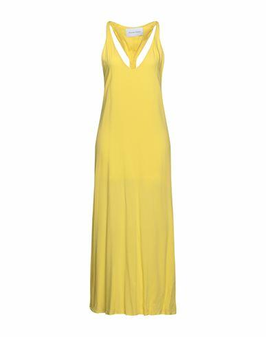 Silvian Heach Woman Maxi dress Yellow Viscose Cover