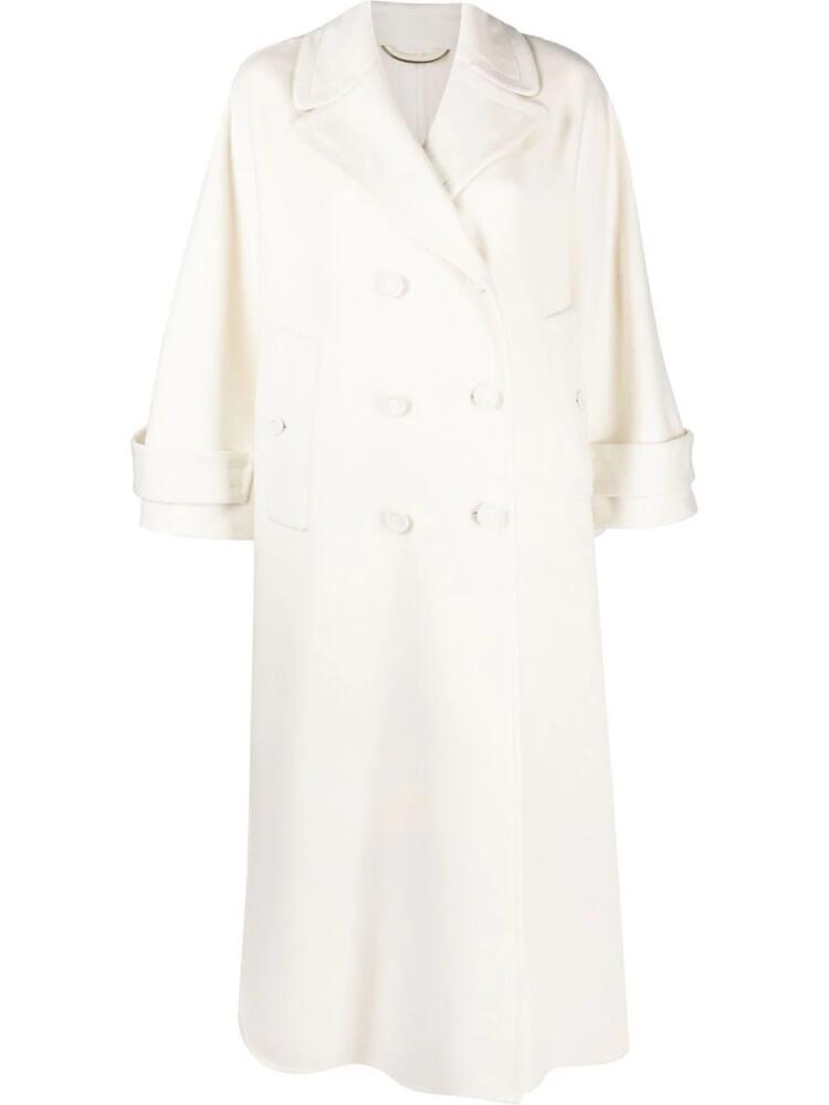 Ermanno Scervino double-breasted maxi coat - White Cover