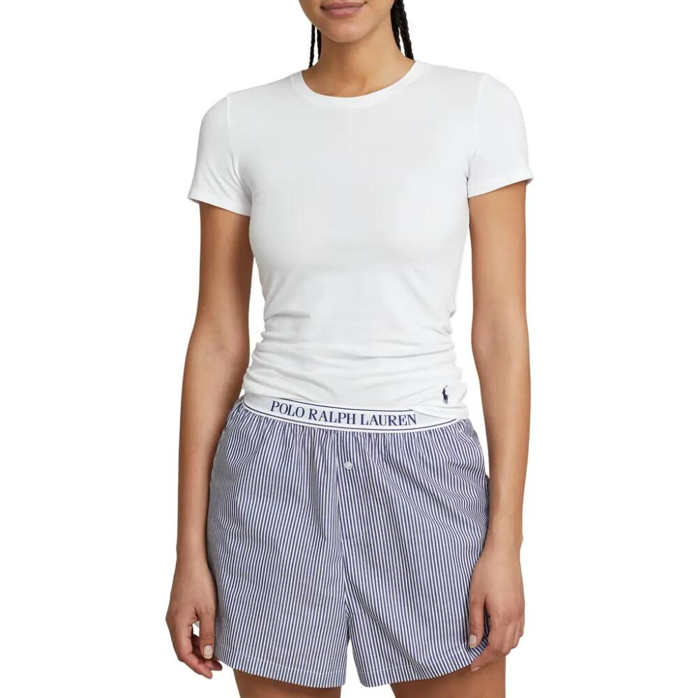 Polo Ralph Lauren Stretch Cotton T-Shirt in White Cloud Cover