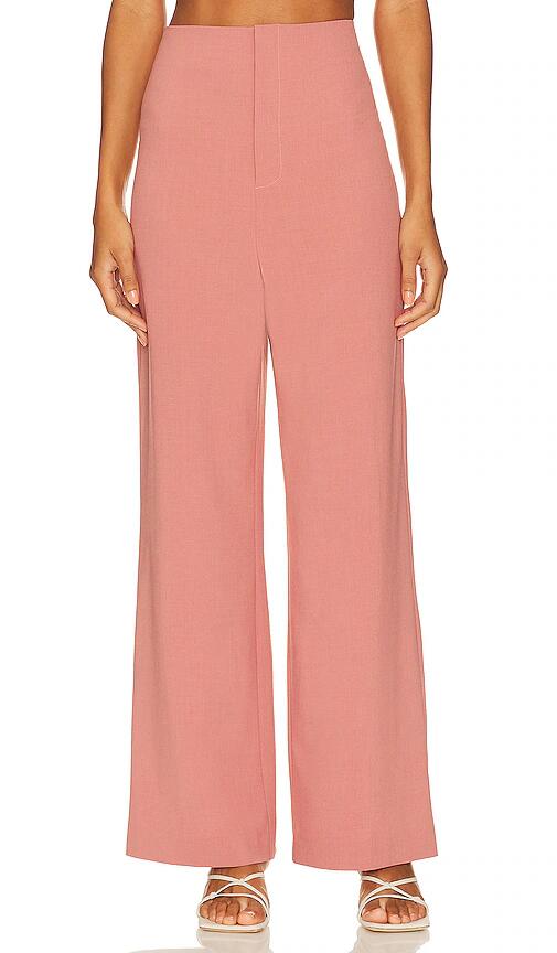 Bardot Devita High Waist Pant in Pink Cover