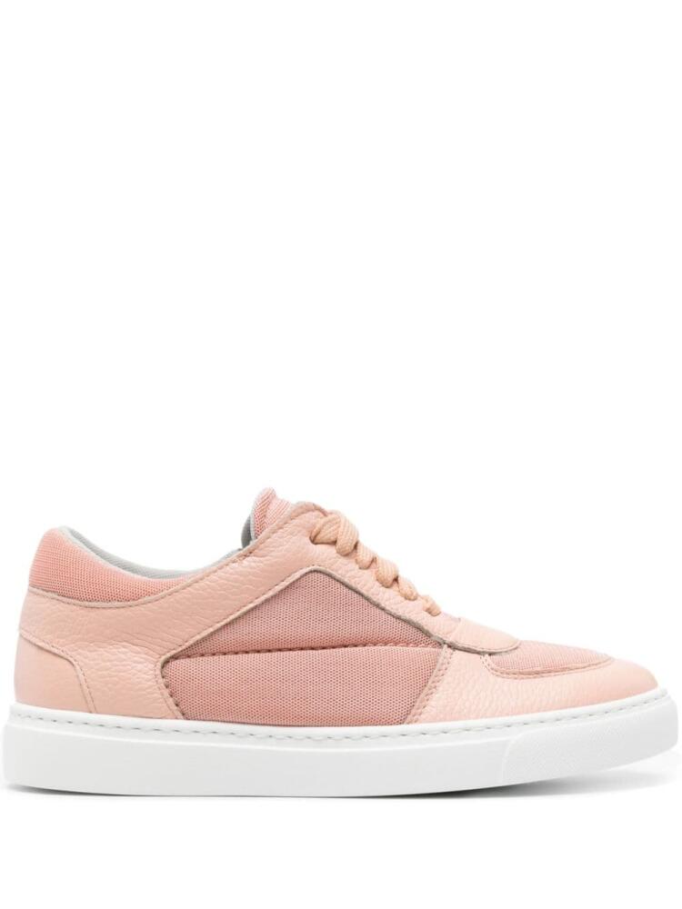 Fabiana Filippi mesh-panels leather sneakers - Pink Cover