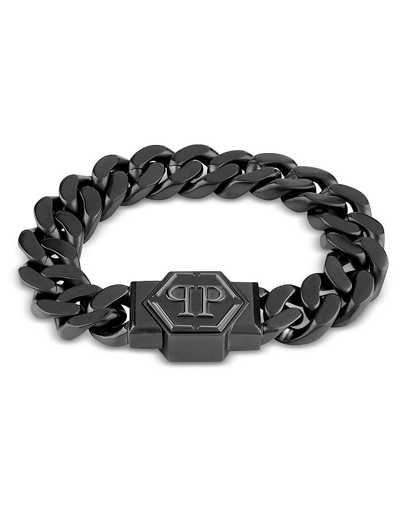 Philipp Plein Hexagon Black Box Chain Bracelet, Small Cover