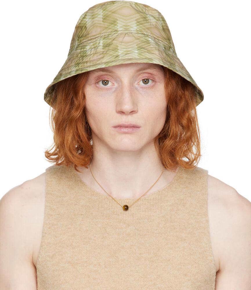 Dries Van Noten Green Gilly Bucket Hat Cover