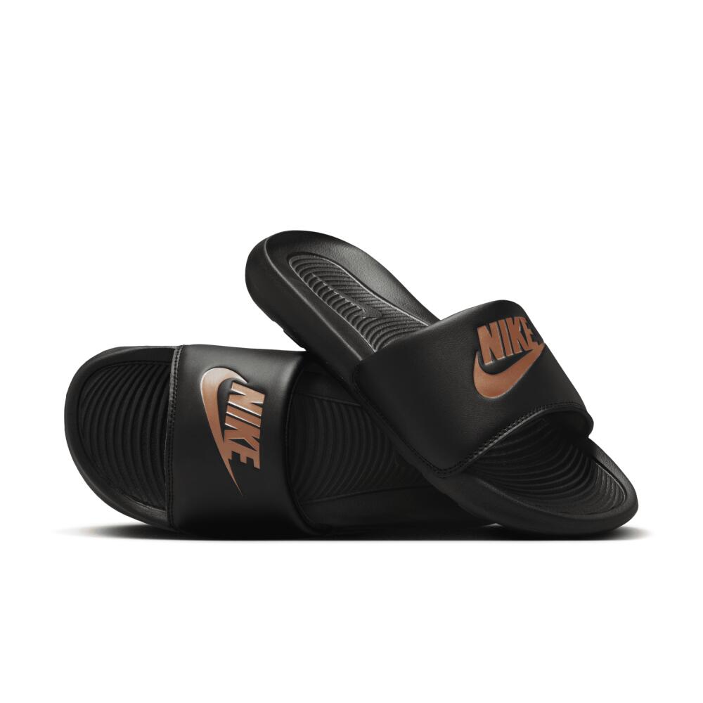 Nike Women's Victori One Slides in Black Cover