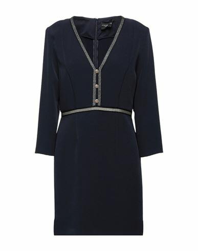 Atos Lombardini Woman Mini dress Midnight blue Polyester, Elastane Cover