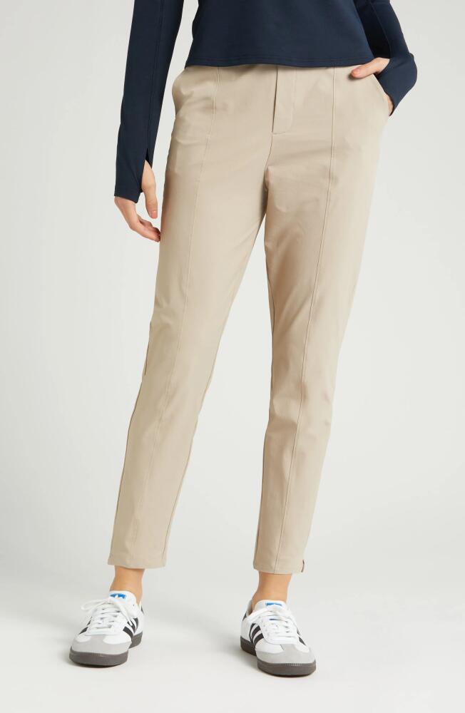 zella Vantage High Waist Ankle Pants in Tan Thread Cover