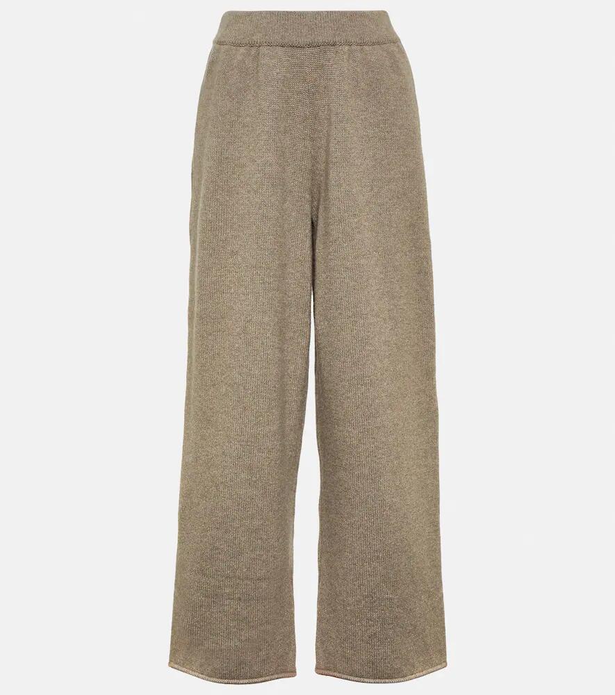 The Row Emely cashmere wide-leg pants Cover