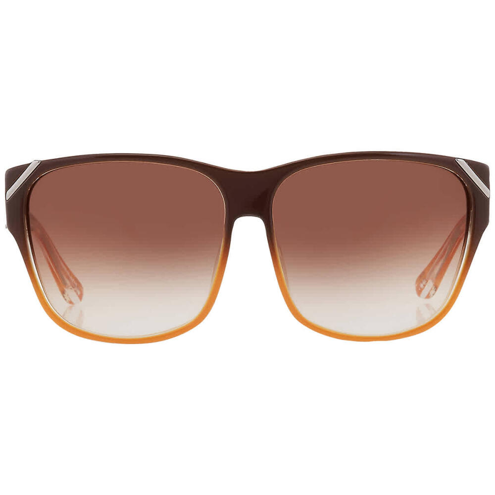 Yohji Yamamoto X Linda Farrow Brown Gradient Square Unisex Sunglasses Cover