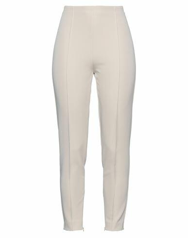 Atos Lombardini Woman Pants Beige Polyester, Rubber Cover