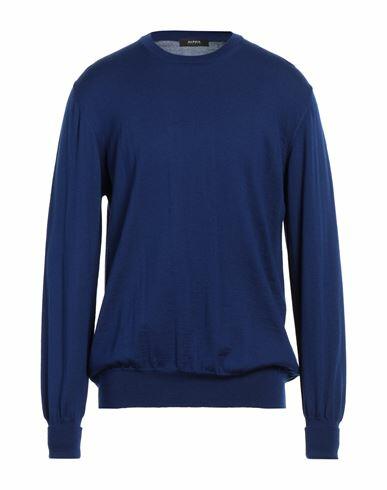 Alpha Studio Man Sweater Bright blue Merino Wool Cover