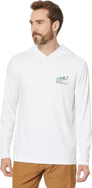 O'Neill Trvlr Upf Hooded L/S (White 3) Men's Clothing Cover