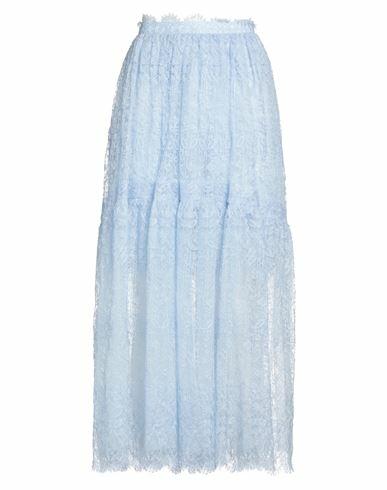 Ermanno Scervino Woman Maxi skirt Sky blue Polyester, Polyamide Cover