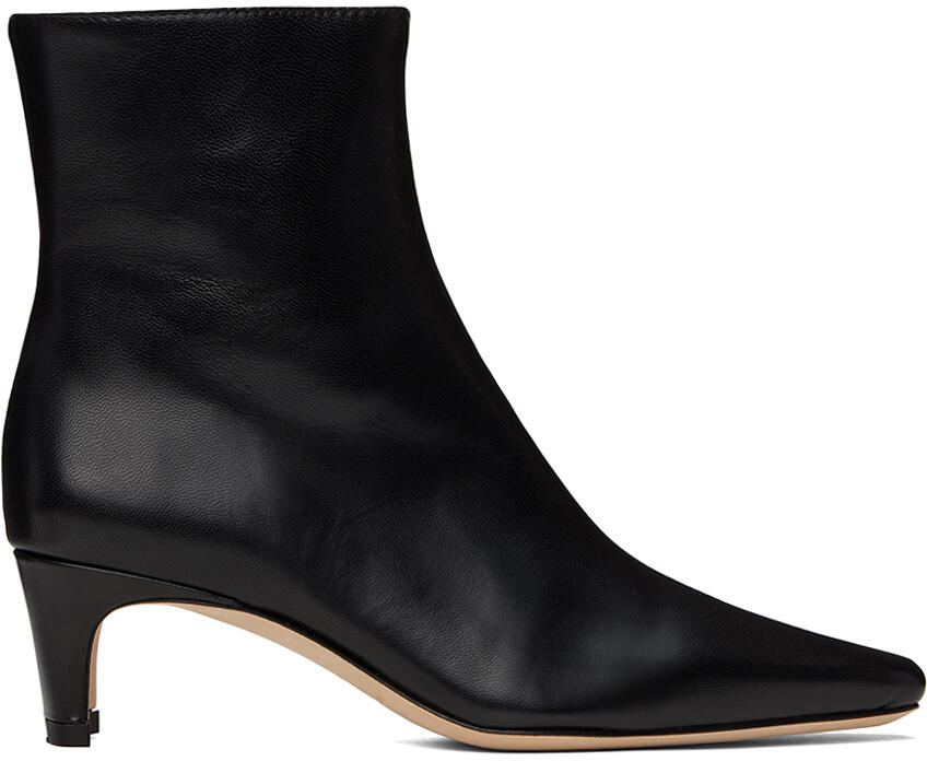 Staud Black Wally Ankle Boots Cover