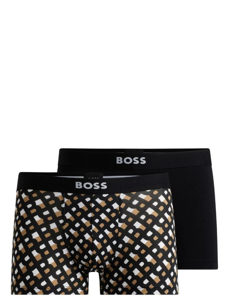 BOSS logo-waistband boxers (pack of two) - Black Cover