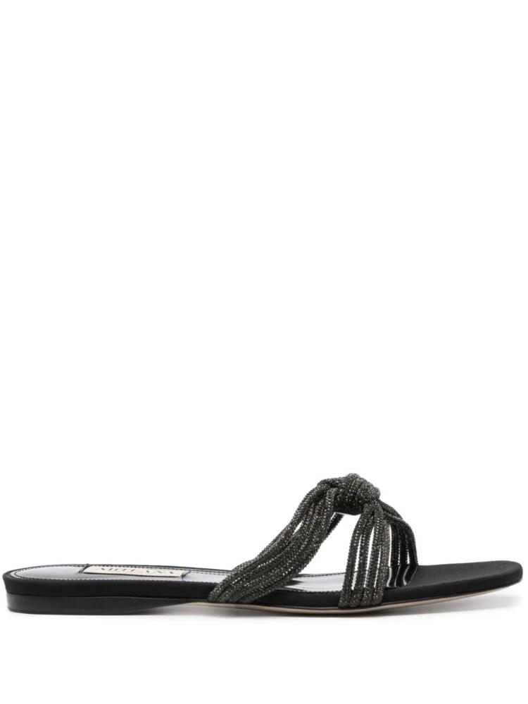 Arteana Capri flat slides - Black Cover