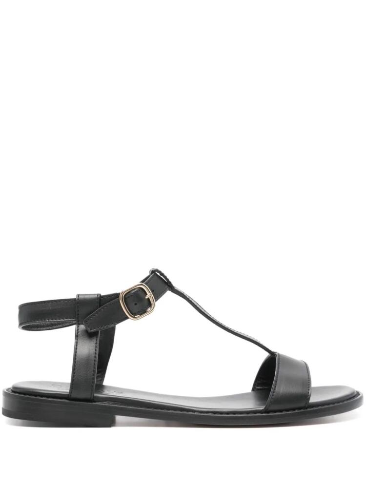 Doucal's buckle-fastening leather sandals - Black Cover