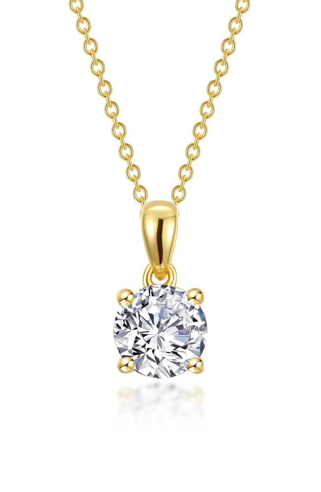 Lafonn Simulated Diamond Solitaire Pendant Necklace in White Cover