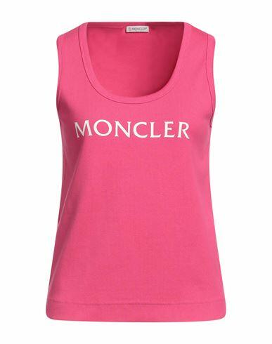 Moncler Woman Tank top Fuchsia Cotton, Elastane Cover