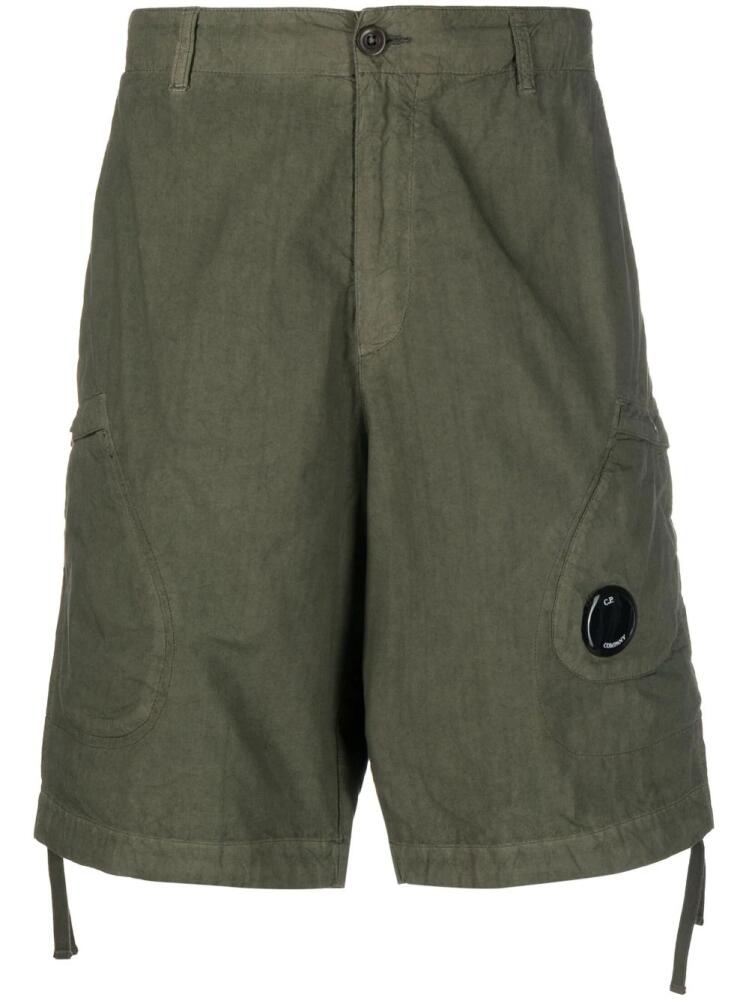 C.P. Company multi-pocket cotton Bermuda shorts - Green Cover