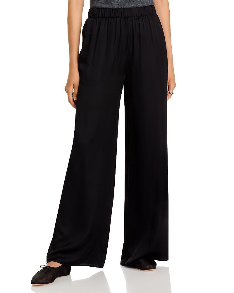 Atm Anthony Thomas Melillo Satin Wide Leg Pull On Pants Cover