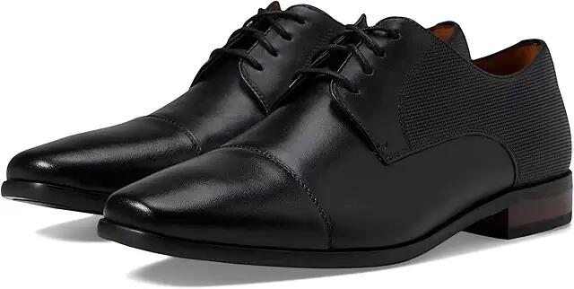 Florsheim Postino Cap Toe Oxford (Black Smooth/Perf) Men's Lace Up Cap Toe Shoes Cover