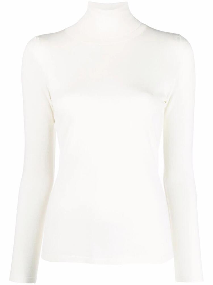 Liska fine-knit roll-neck jumper - Neutrals Cover