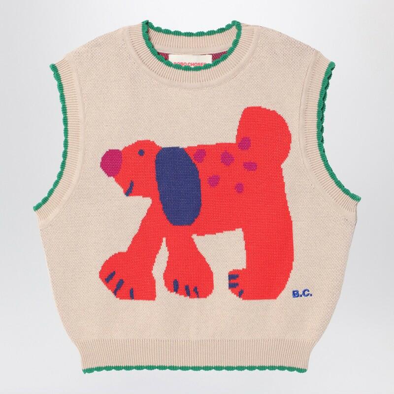 Bobo Choses Fairy Dog jacquard knitted waistcoat Cover