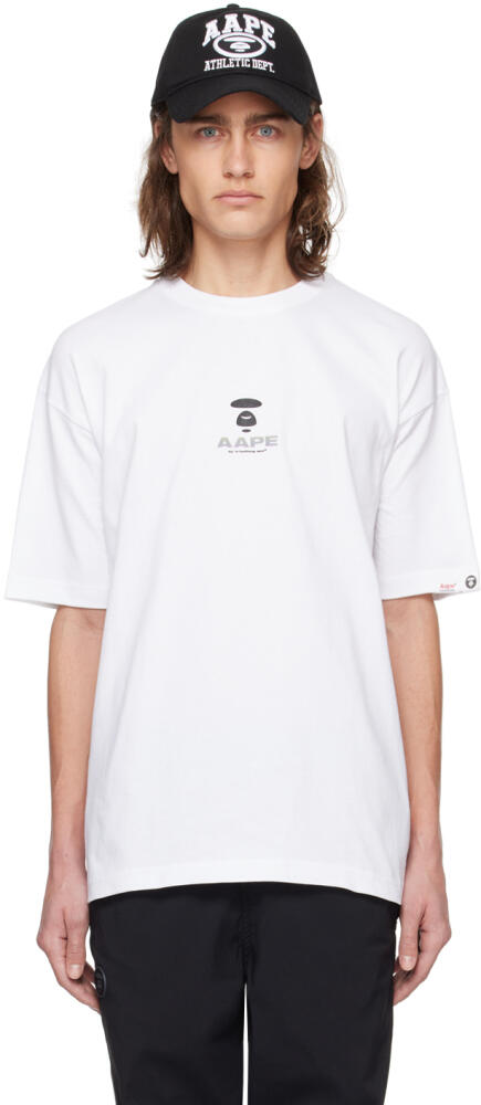 AAPE by A Bathing Ape White Bonded T-Shirt Cover