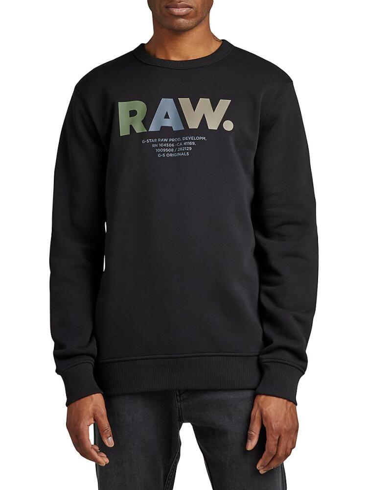 G-Star RAW Men's Logo Sweatshirt - Black Cover