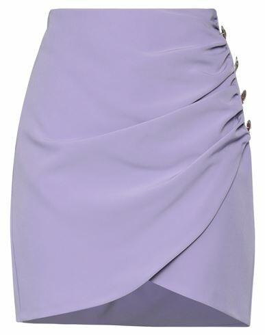 Haveone Woman Mini skirt Lilac Polyester, Elastane Cover