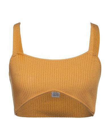 Kontatto Woman Top Ocher Viscose, Acrylic, Elastane Cover