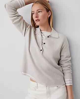 Ann Taylor Petite Weekend Polo Sweater Cover