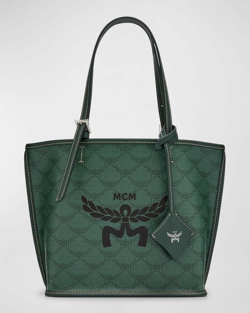 MCM Lauretos Monogram Canvas Shopper Tote Bag Cover