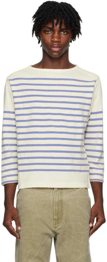 Acne Studios Off-White Intarsia Long Sleeve T-Shirt Cover