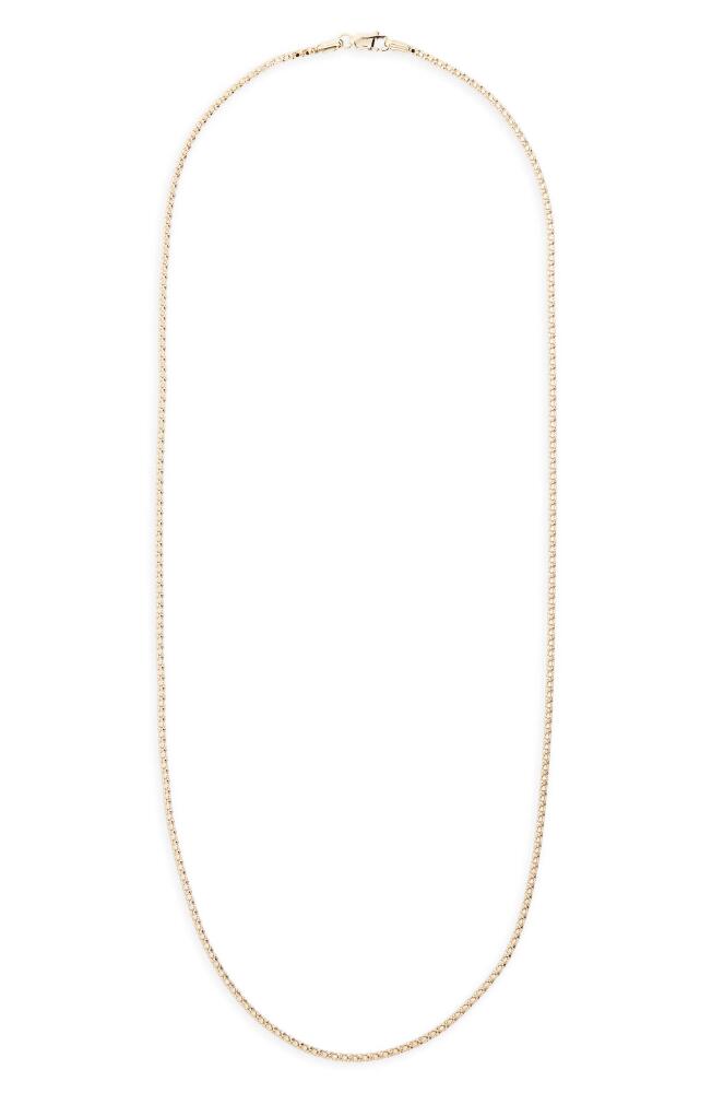 Bony Levy Men's 14K Gold Box Chain Necklace in 14K Yellow Gold Cover